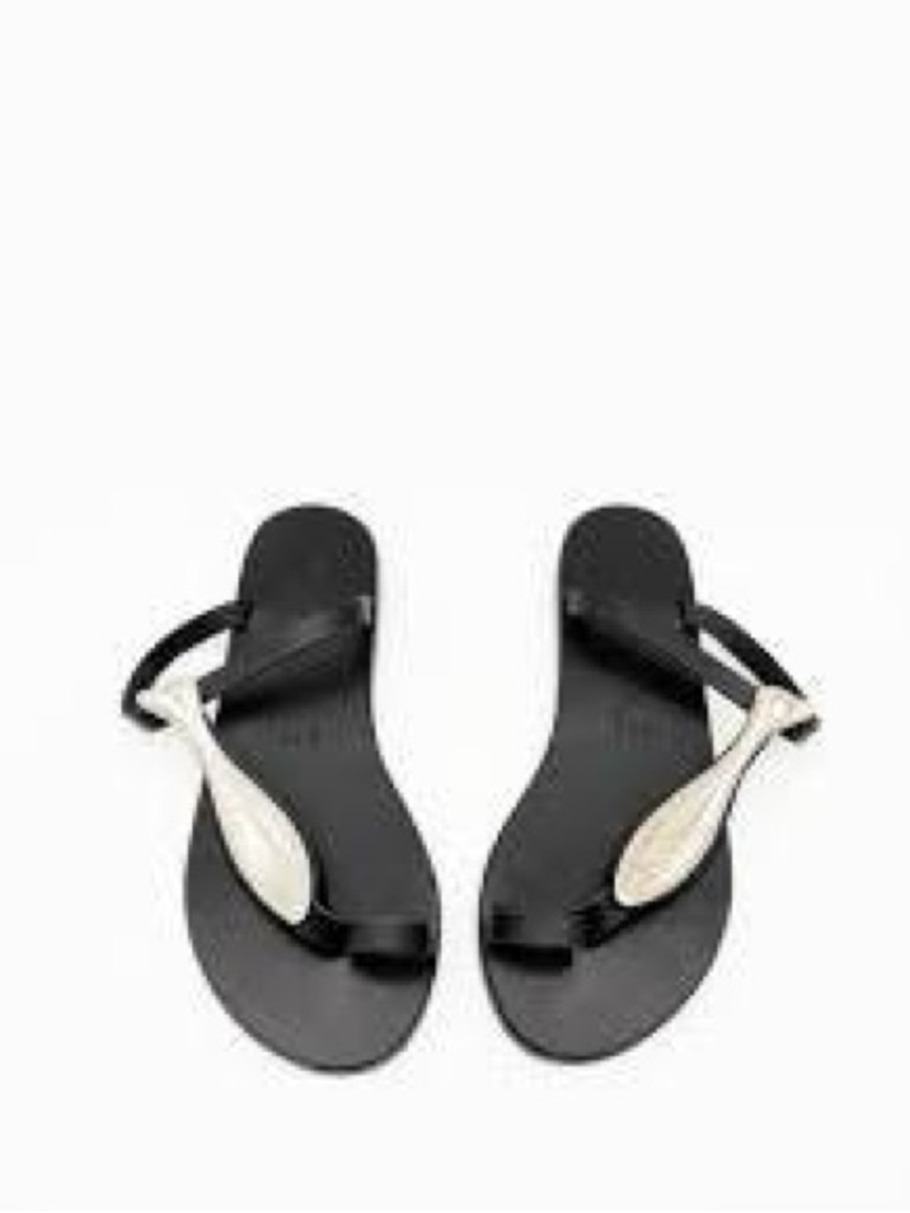 Ancient Greek Sandals Black Leather Sandals with Silver Fish Detail